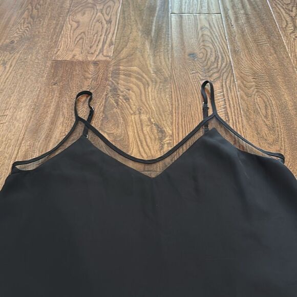 Lulus black mesh lined tank. Sz S. - Picture 2 of 3